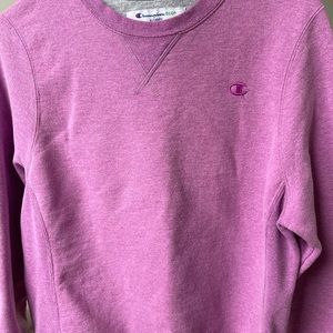 Pink/purple champion crewneck